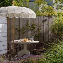 Tuinstoelen-WOOOD Bent Tuinstoel Purple, Brown