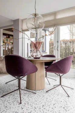 Design Stoelen|Eetkamerstoelen Zonder Armleuning-Artifort Beso Eetkamerstoel Brown