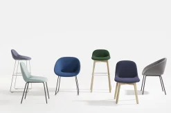 Design Stoelen|Kuipstoelen-Artifort Beso Eetkamerstoel Blauw