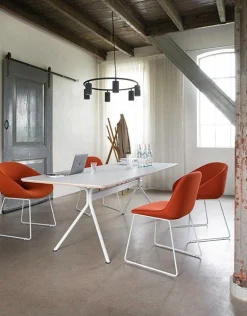 Design Stoelen|Kuipstoelen-Artifort Beso Eetkamerstoel Blauw
