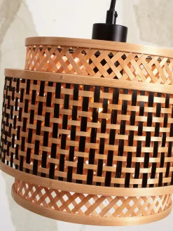 Vloerlampen|Vloerlampen-Good&Mojo Bhutan 1 Arm Vloerlamp Black, Natural