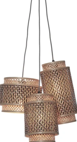 Hanglampen|Hanglampen-Good&Mojo Bhutan 3 Shades Hanglamp Natural, Black