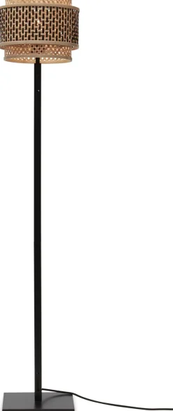 Vloerlampen|Vloerlampen-Good&Mojo Bhutan Black Vloerlamp Natural, Black