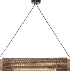 Hanglampen|Hanglampen-Good&Mojo Bhutan Cilinder Hanglamp Natural, Black