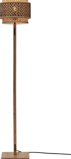 Vloerlampen|Vloerlampen-Good&Mojo Bhutan Natural Vloerlamp Natural, Black