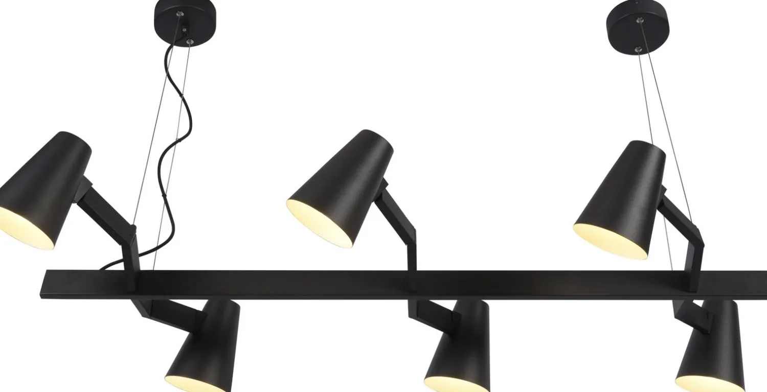 Industriële Hanglampen|Industriële Hanglampen-It's about RoMi Biarritz Hanglamp zwart