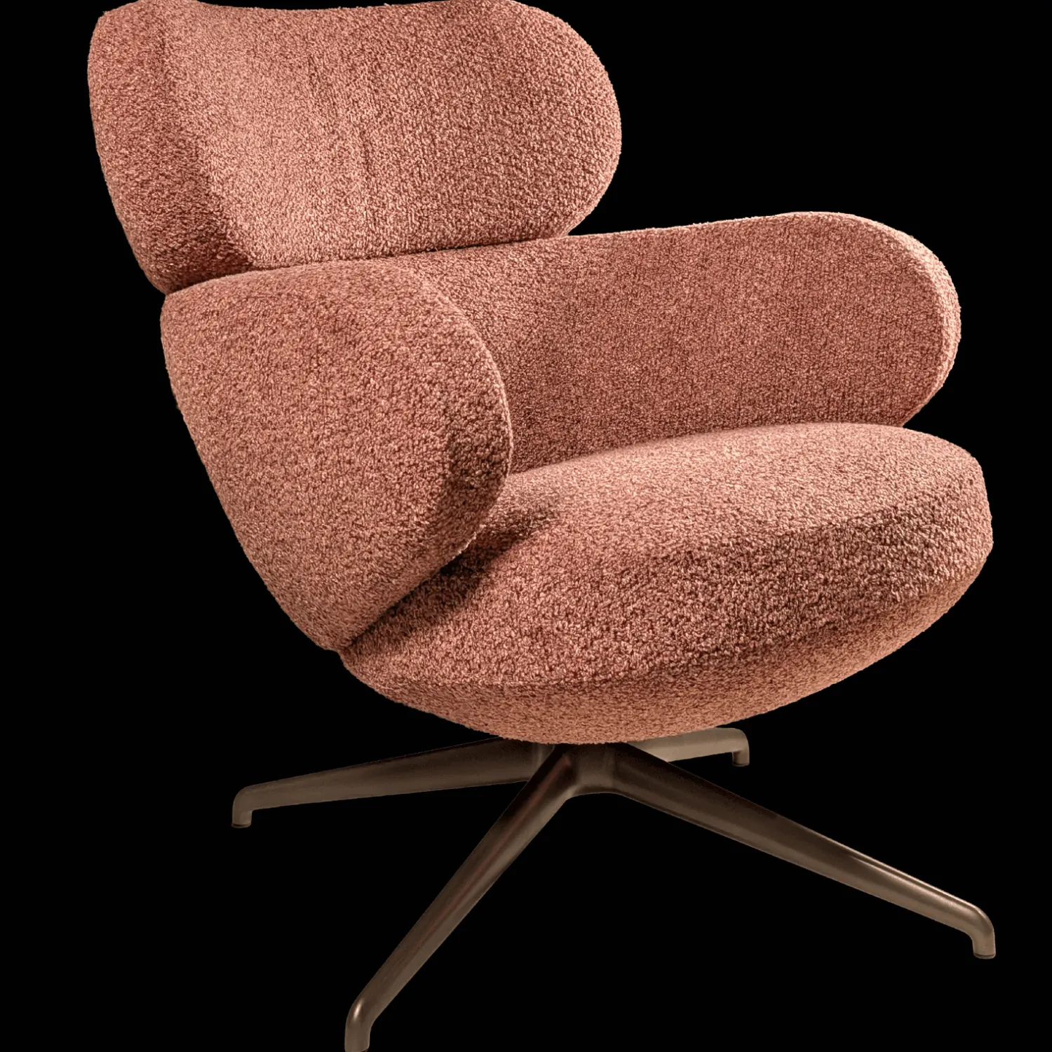 Draaifauteuils-Pode Bibo Fauteuil Rosewood