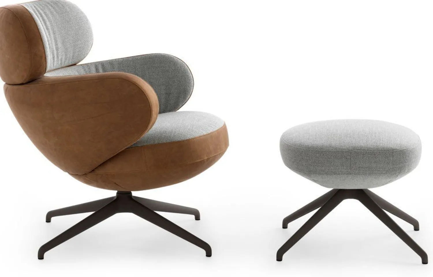 Design Fauteuils|Oorfauteuils-Pode Bibo Fauteuil Titanium