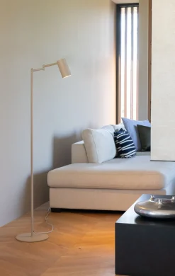 Moderne Vloerlampen|Vloerlampen-It's about RoMi Bilbao Vloerlamp Beige