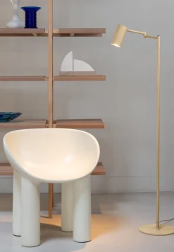 Moderne Vloerlampen|Vloerlampen-It's about RoMi Bilbao Vloerlamp Beige
