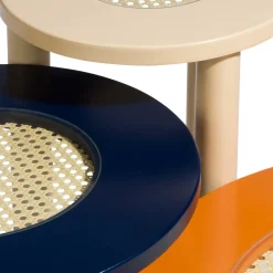 Houten Bijzettafels|Ronde Bijzettafels-COCO maison Billy Bijzettafel Blauw