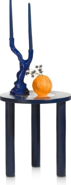Houten Bijzettafels|Ronde Bijzettafels-COCO maison Billy Bijzettafel Blauw