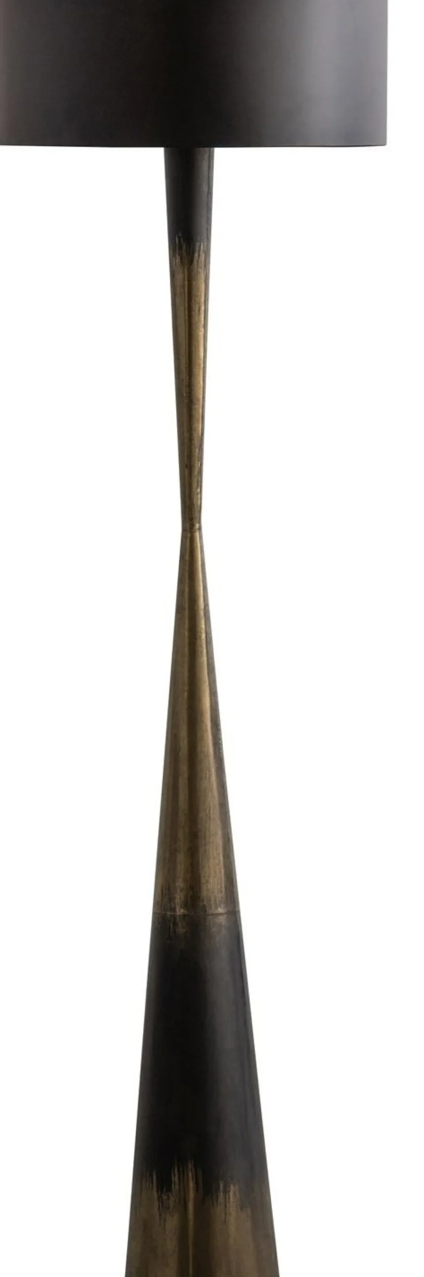 Vloerlampen|Vloerlampen-WOOOD Blackout too Vloerlamp Blac, Brass