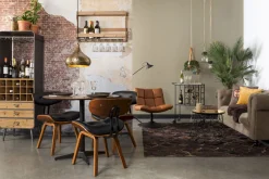 Eetkamerstoelen Zonder Armleuning-Dutchbone Blackwood Eetkamerstoel Walnut