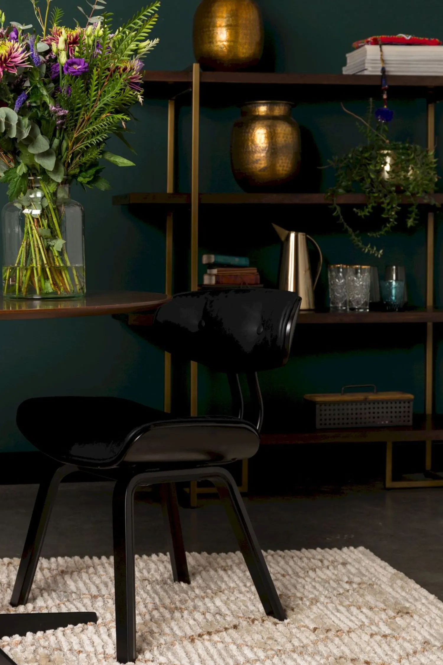 Eetkamerstoelen Zonder Armleuning-Dutchbone wood Eetkamerstoel Black