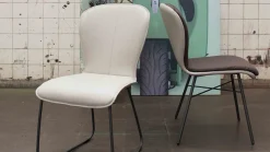 Design Stoelen|Eetkamerstoelen Zonder Armleuning-Bert Plantagie Blake Eetkamerstoel Wit