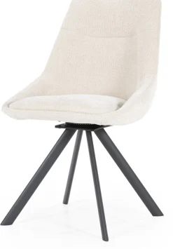 Eetkamerstoelen Zonder Armleuning-By Boo Bliss Eetkamerstoel Beige