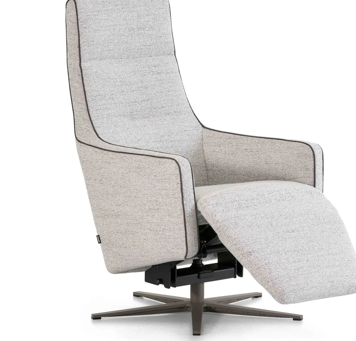 Relaxfauteuils-Montèl Bliss Relaxfauteuil Steel, White