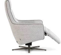 Relaxfauteuils-Montèl Bliss Relaxfauteuil Steel, White