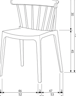Tuinstoelen|Eetkamerstoelen Zonder Armleuning-WOOOD Bliss Tuinstoel Jade Groen