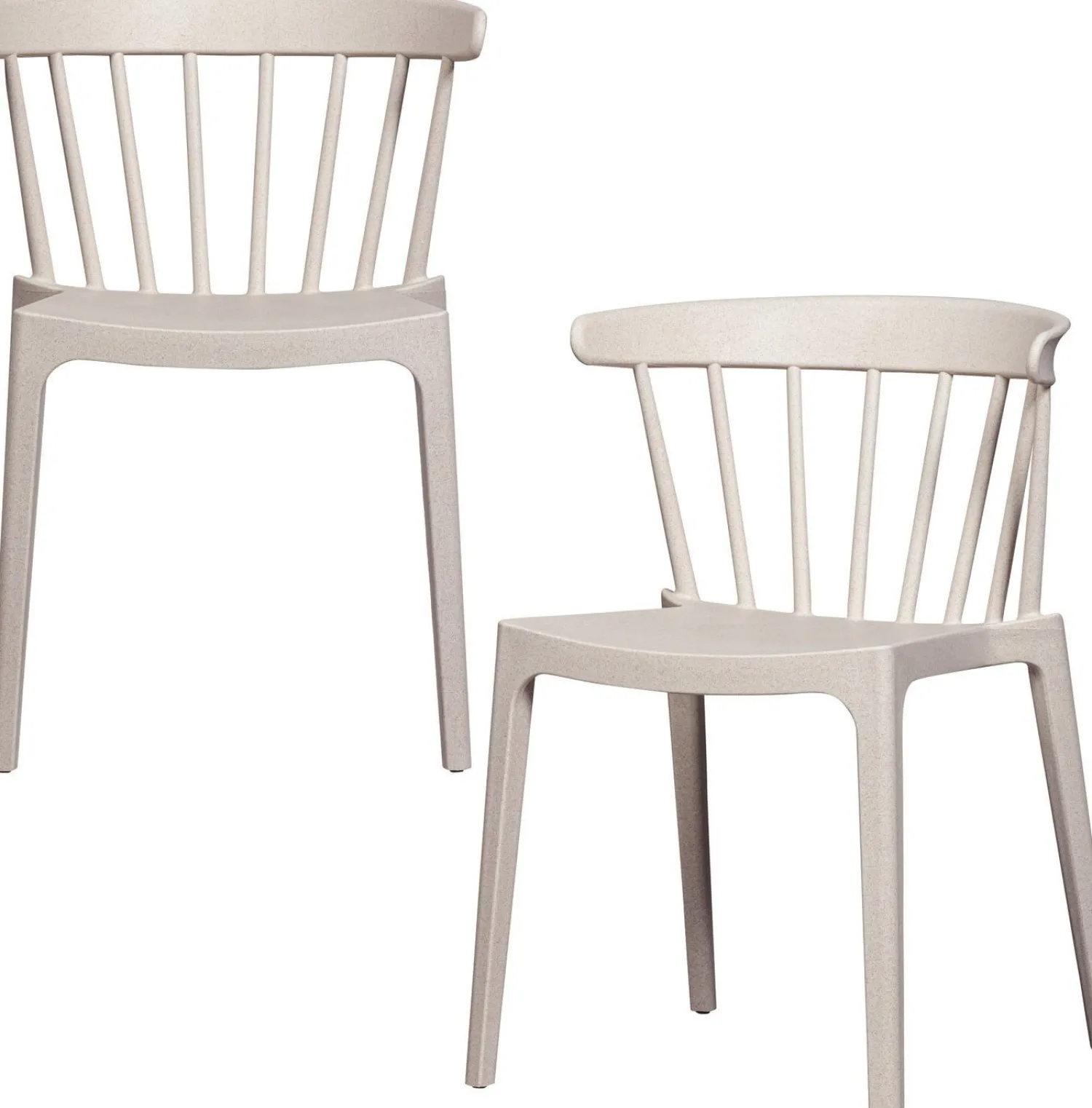Tuinstoelen|Eetkamerstoelen Zonder Armleuning-WOOOD Bliss Tuinstoel Off White Melange
