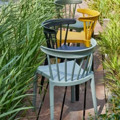 Tuinstoelen|Eetkamerstoelen Zonder Armleuning-WOOOD Bliss Tuinstoel Zwart