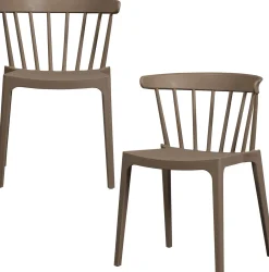 Tuinstoelen|Eetkamerstoelen Zonder Armleuning-WOOOD Bliss Tuinstoel Brown Melange