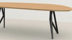 Houten Eettafels|Organische Eettafels-Studio HENK Blob Butterfly Eettafel Natural Light