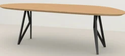 Houten Eettafels|Organische Eettafels-Studio HENK Blob Butterfly Eettafel Natural Light
