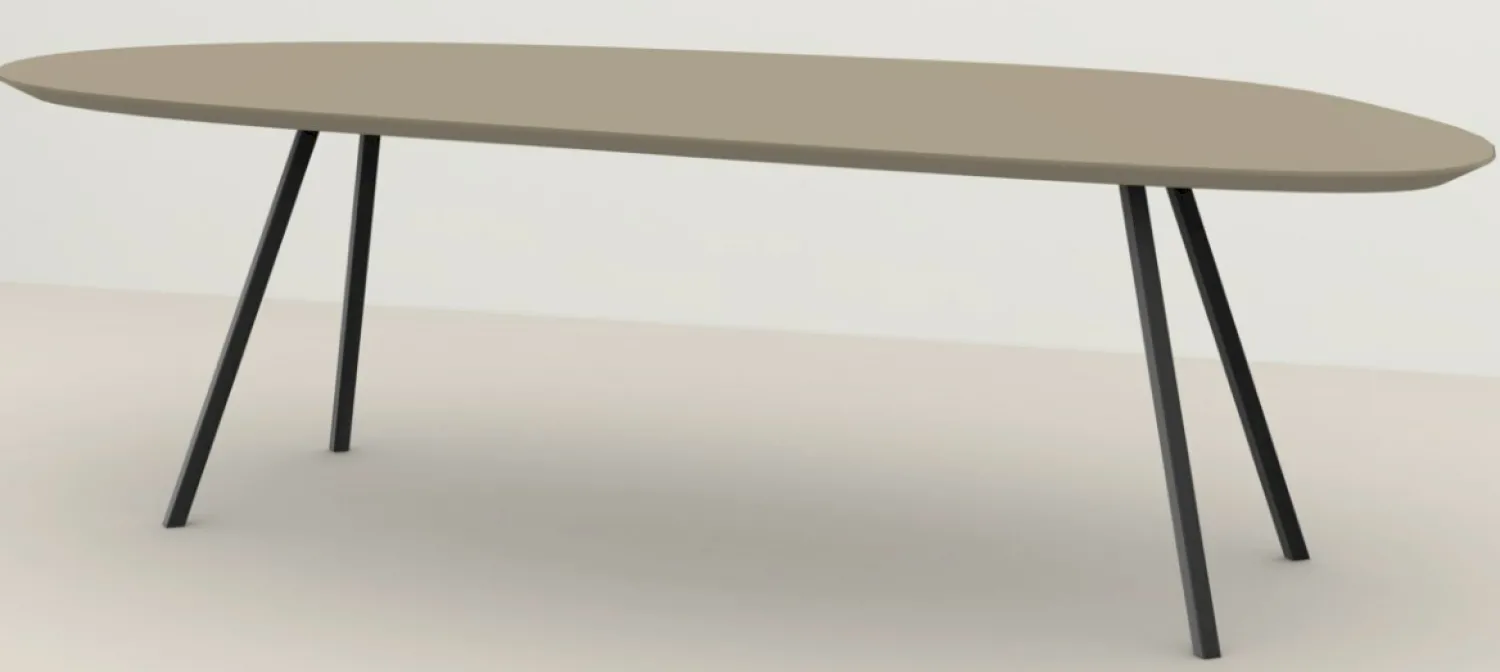 Houten Eettafels|Organische Eettafels-Studio HENK Blob Slim Co Eettafel Natural Light