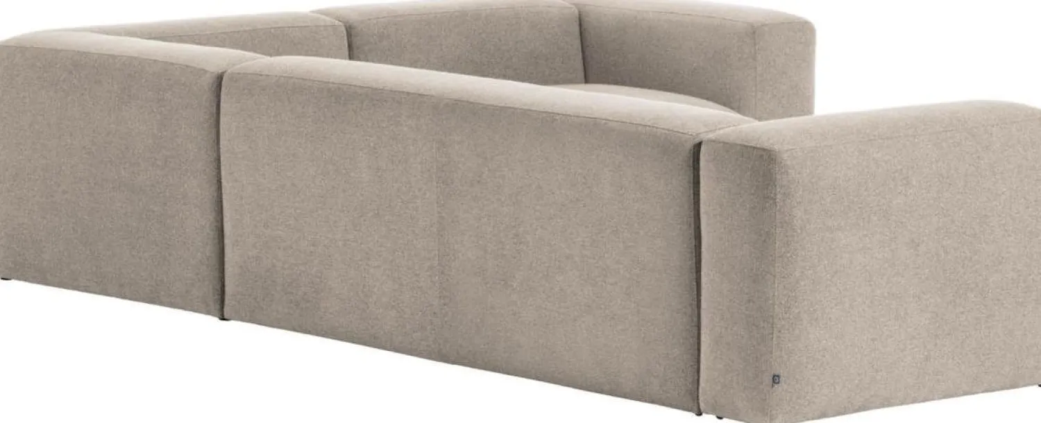 Hoekbanken-Kave Home Blok Hoekbank Beige