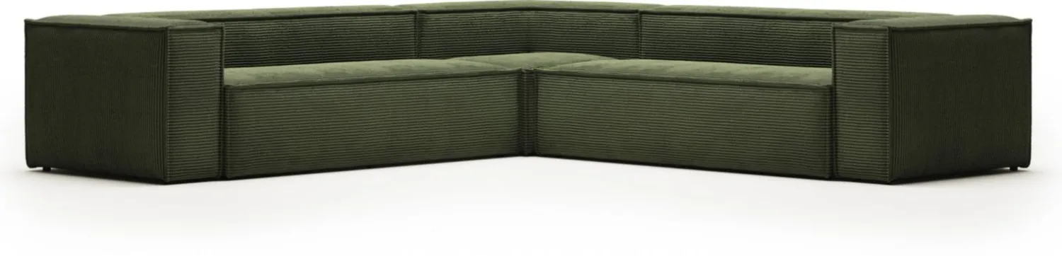 Hoekbanken-Kave Home Blok Hoekbank Groen
