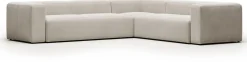 Hoekbanken-Kave Home Blok Hoekbank Beige