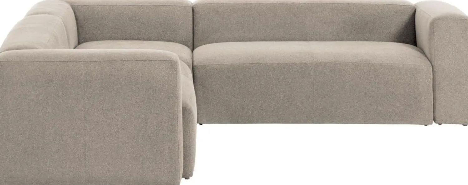 Hoekbanken-Kave Home Blok Hoekbank Beige