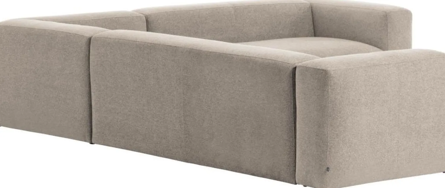 Hoekbanken-Kave Home Blok Hoekbank Beige