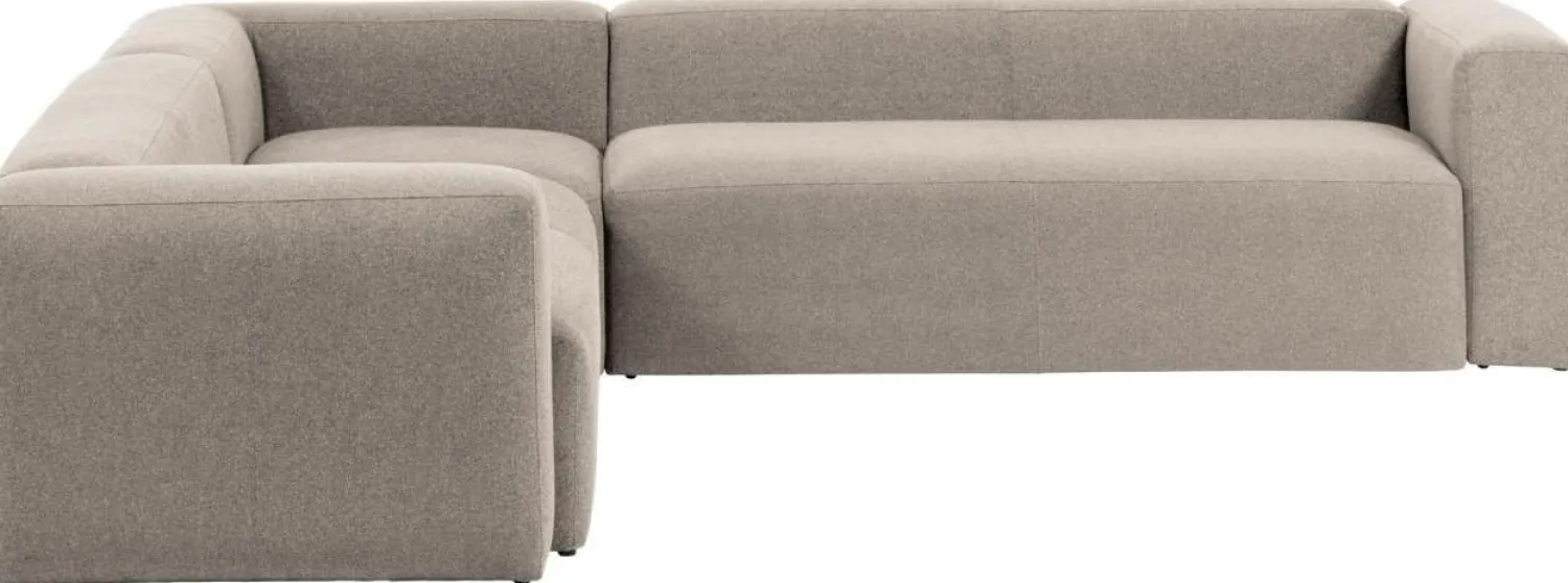 Hoekbanken-Kave Home Blok Hoekbank Beige
