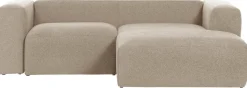 Hoekbanken-Kave Home Blok 2-Zits Hoekbank Beige