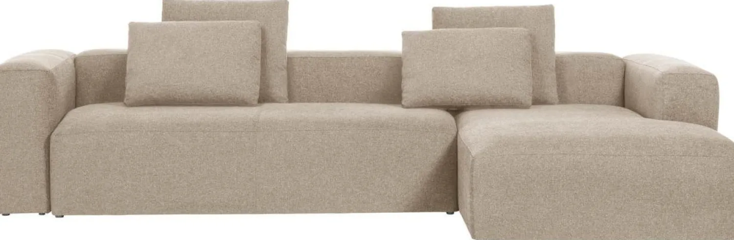 Hoekbanken-Kave Home Blok 4-Zits Hoekbank Beige
