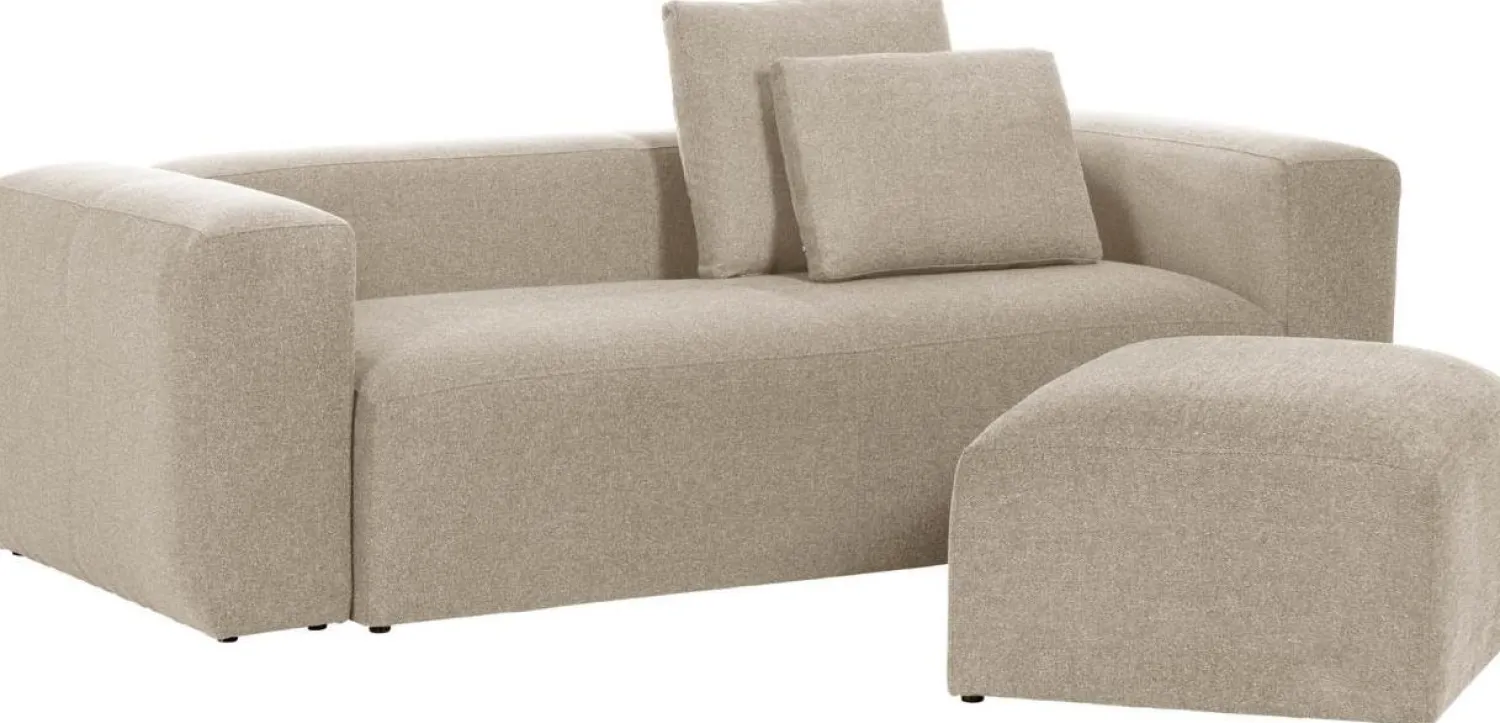 Zitbanken-Kave Home Blok 3-Zitsbank Beige
