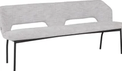 Stoffen Eetkamerbanken-MUST Living Bloom 190 Eetkamerbank Light Grey