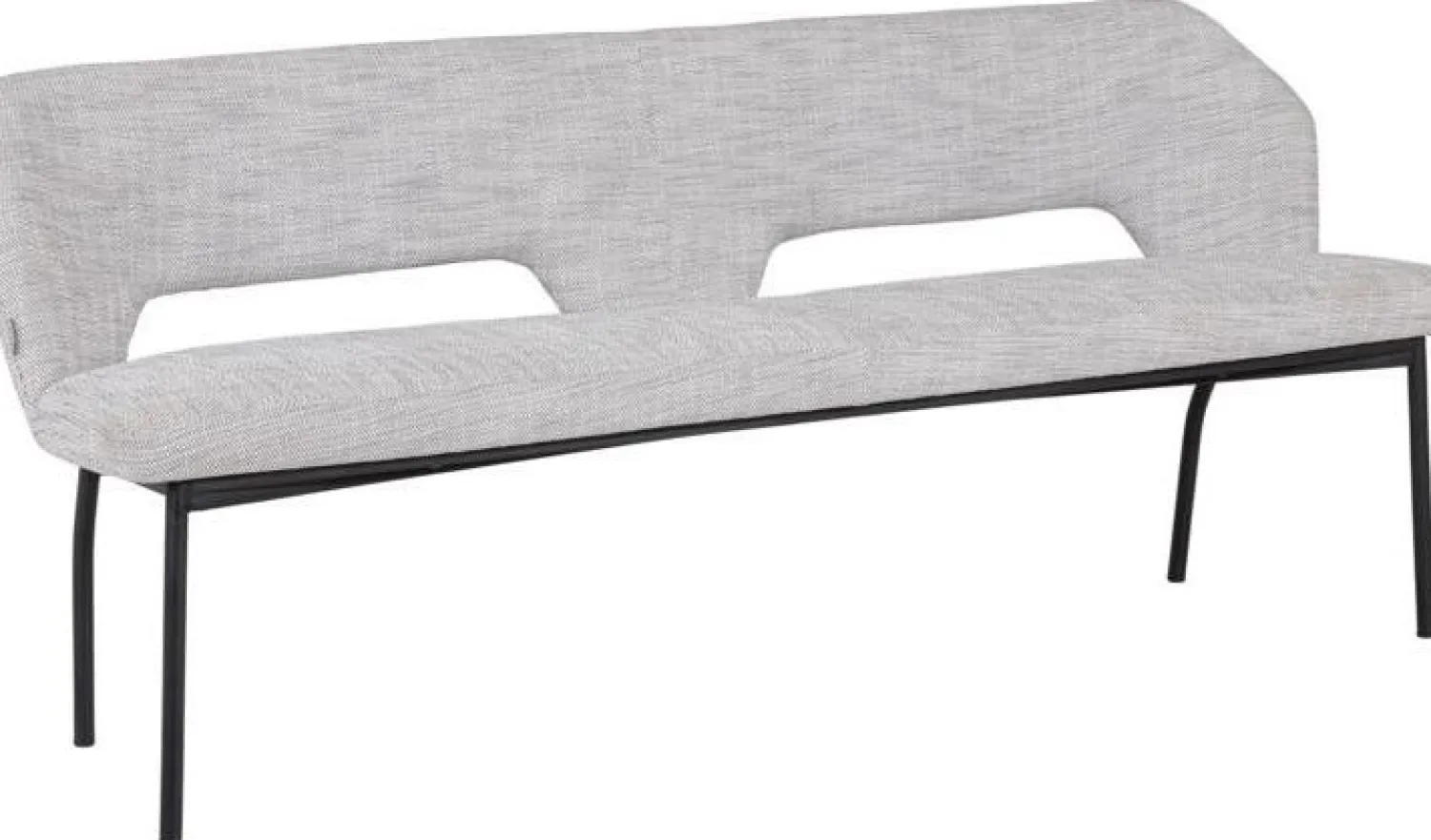 Stoffen Eetkamerbanken-MUST Living Bloom 190 Eetkamerbank Light Grey