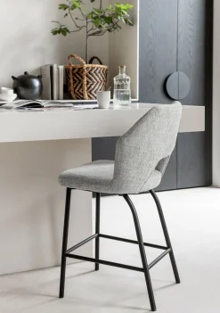 Stoffen Barkrukken-MUST Living Bloom Barkruk Polaris Light Grey