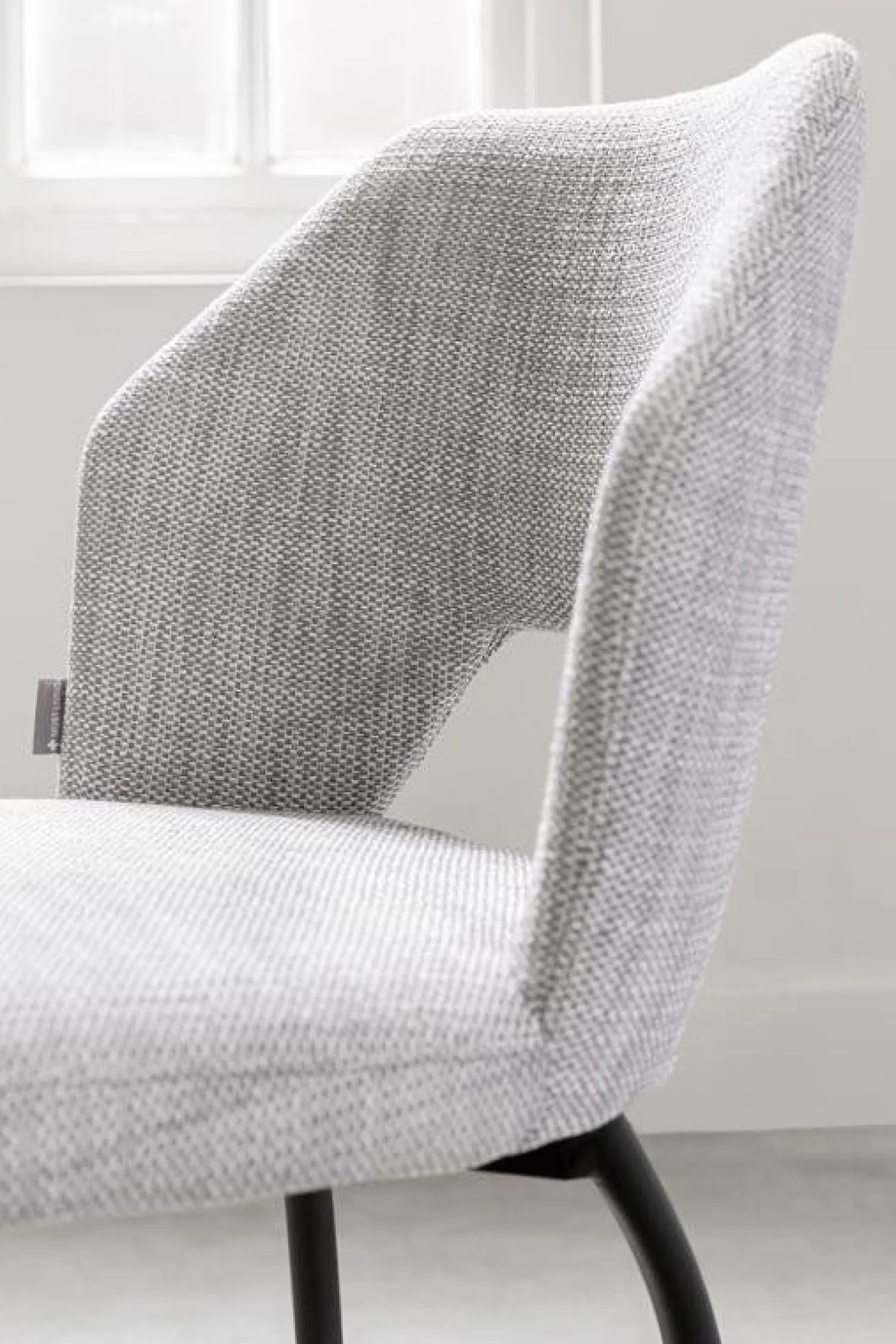 Eetkamerstoelen Zonder Armleuning-MUST Living Bloom Eetkamerstoel Polaris Light Grey