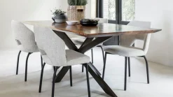 Eetkamerstoelen Zonder Armleuning-MUST Living Bloom Eetkamerstoel Polaris Natural