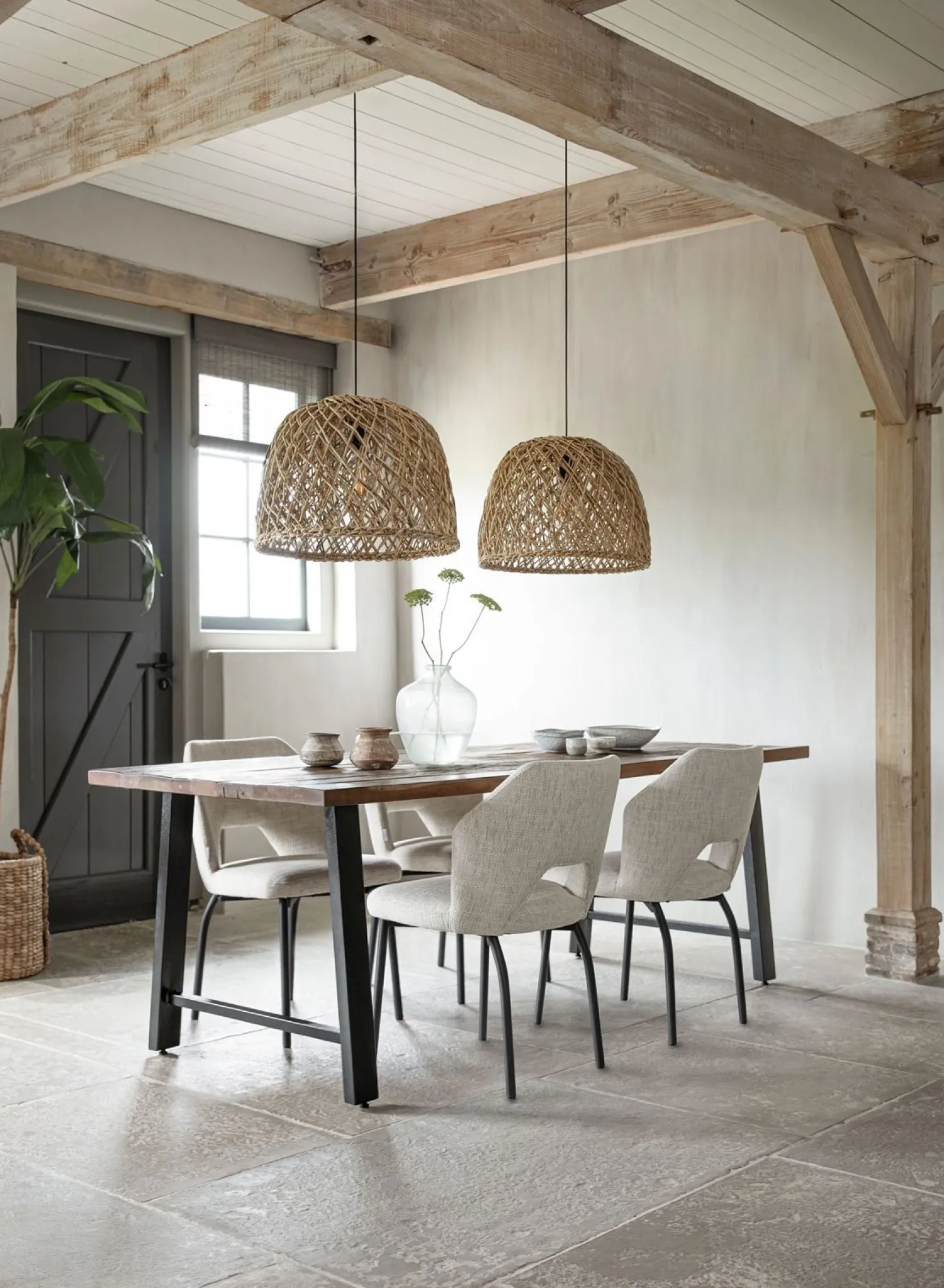 Eetkamerstoelen Zonder Armleuning-MUST Living Bloom Eetkamerstoel Polaris Natural