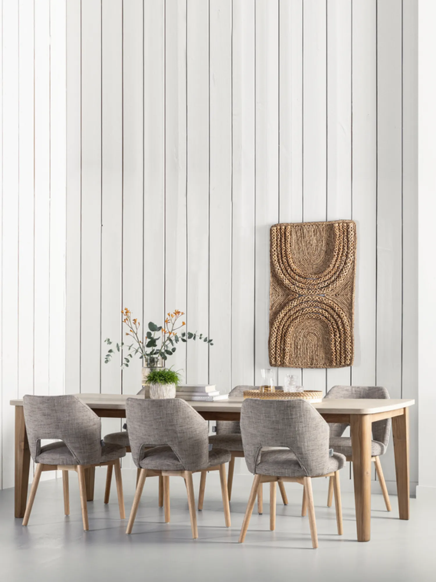 Eetkamerstoelen Zonder Armleuning-MUST Living Blossom Eetkamerstoel Brown