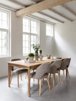Eetkamerstoelen Zonder Armleuning-MUST Living Blossom Eetkamerstoel Brown