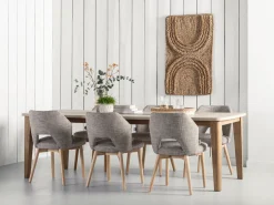 Eetkamerstoelen Zonder Armleuning-MUST Living Blossom Eetkamerstoel Brown