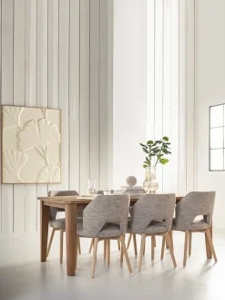 Eetkamerstoelen Zonder Armleuning-MUST Living Blossom Eetkamerstoel Brown