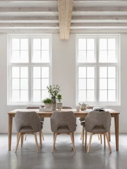 Eetkamerstoelen Zonder Armleuning-MUST Living Blossom Eetkamerstoel Brown
